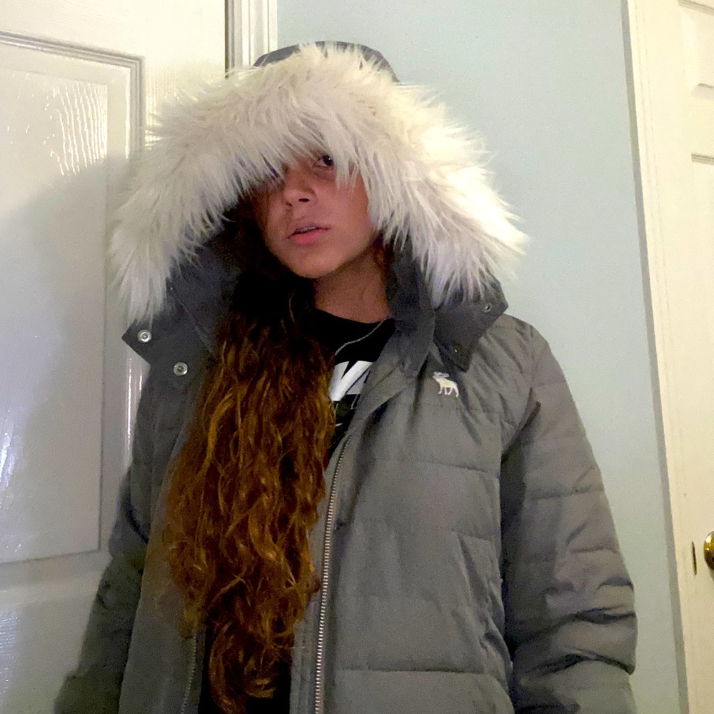 Abercrombie Grey Big Jacket🧥